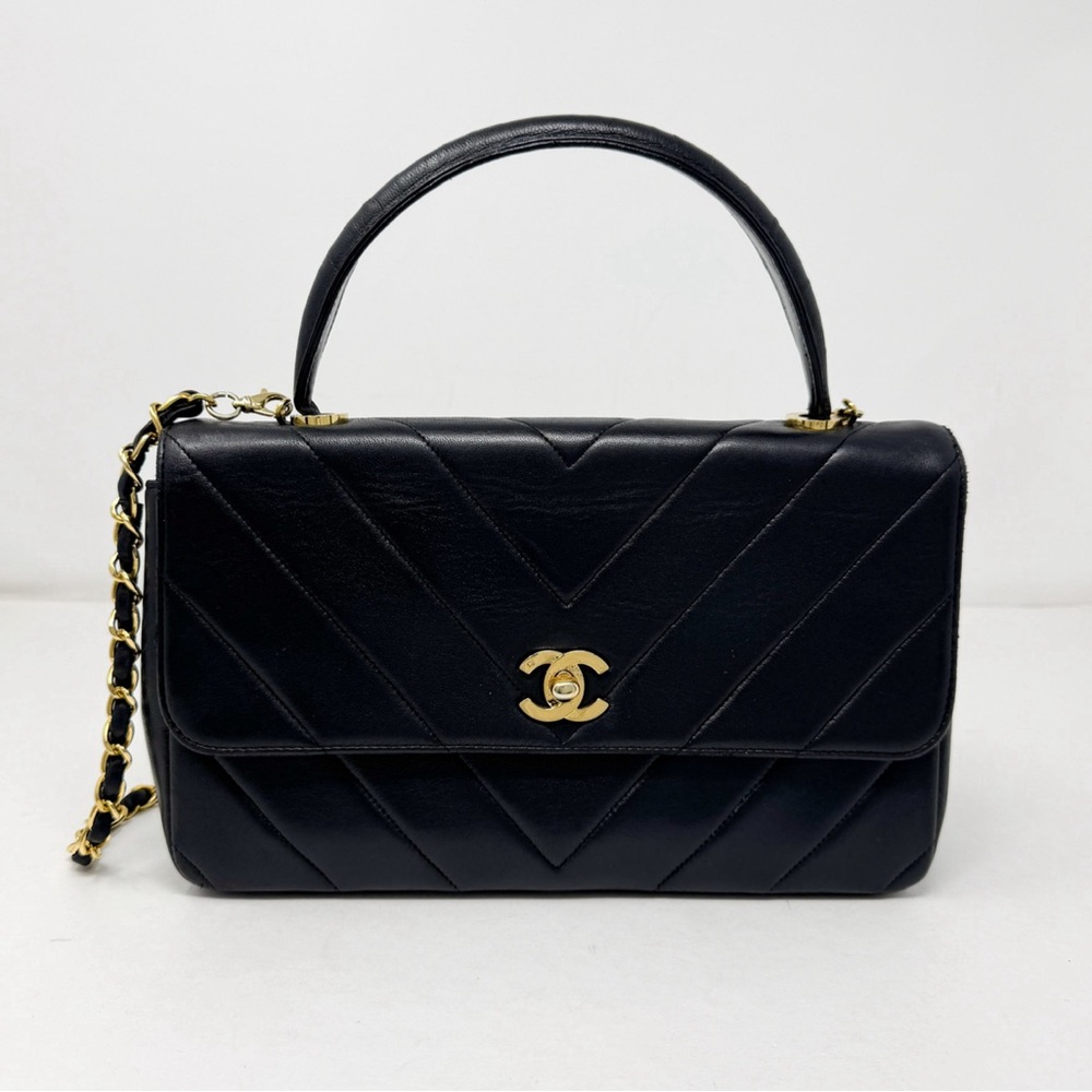 Chanel Vintage Top Handle Bag - Picture 1 of 15